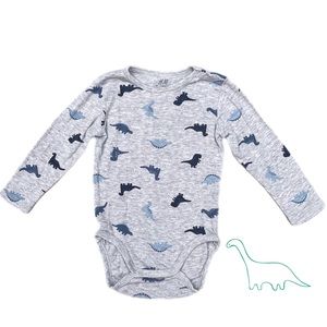 H&M Organic Dinosaur Long Sleeve Onesie